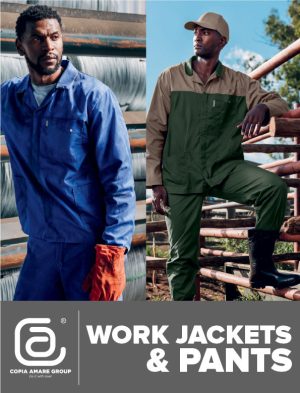 WORK JACKETS PANTS branding harare zimbabwe